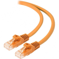 Alogic 30 cm Category 6 Network Cable for Network Device - First End: 1 x RJ-45 Network - Male - Second End: 1 x RJ-45 Network - Male - 1 Gbit/s - Patch Cable - Gold Plated Connector - 24 AWG - Orange C6-03-ORANGE