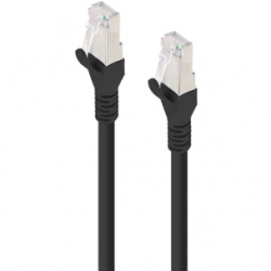 Alogic 2 m Category 6a Network Cable for Network Device, Patch Panel - First End: 1 x RJ-45 Network - Male - Second End: 1 x RJ-45 Network - Male - 10 Gbit/s - Patch Cable - Shielding - Gold Plated Connector - LSZH - 26 AWG - Black C6A-02-BLACK-SH