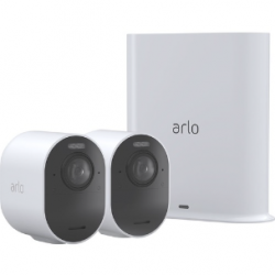 Arlo Ultra 2 Spotlight 8 Megapixel Night Vision Wireless Video Surveillance System - Smart Hub, Camera - 3840 x 2160 Camera Resolution - HD Recording - Apple HomeKit, Alexa Supported VMS5240-200AUS