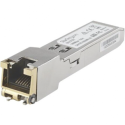 StarTech.com SFP1GTEMCST SFP (mini-GBIC) - 1 x RJ-45 1000Base-T LAN - For Data Networking - Twisted PairGigabit Ethernet - 1000Base-T - Hot-swappable SFP1GTEMCST