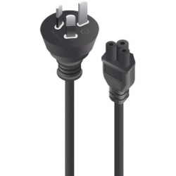 Alogic Standard Power Cord - 50 cm - Australia - For Power SupplyIEC 60320 C5 - 230 V AC10 A - Black MF-AUS3PC5-0.5