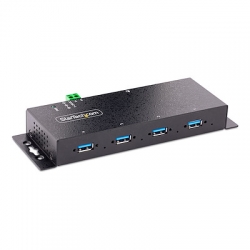 STARTECH 4 PORT INDUSTRIAL USB 3.0 5GBPS HUB MOUNTABLE RUGGED USB-A HUB 2YR 5G4AINDNP-USB-A-HUB