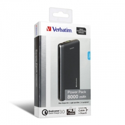 Verbatim Li-polymer QC 3.0 Power Pack 8,000mAh - Black 65587