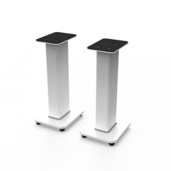 Kanto SX22W 22" Tall Fillable Speaker Stands with Isolation Feet - Pair, White KO-SX22W