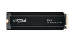 CRUCIAL T705 4TB + HEATSINK, M.2 INTERNAL NVMe PCIe5 NVMe SSD, 14100R/12600W MB/s, 5YR WTY CT4000T705SSD5