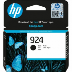 HP 924 Original Standard Yield Inkjet Ink Cartridge - Black - 1 Pack - 500 Standard Pages 4K0U6NA