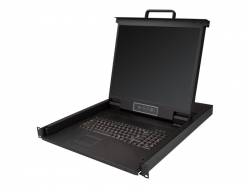 STARTECH 1 PORT 1U VGA KVM CONSOLE, 19" LCD, USB, RACKMOUNT, 2YR RKCONS1901