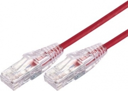 COMSOL 1M 10GBE ULTRA THIN CAT 6A UTP SNAGLESS PATCH CABLE -RED UTP-01-C6A-UT-RED