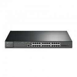 TP-LINK OMADA 24-PORT MANAGED GIGABIT L2+ SWITCH, POE+(16), POE++(8), SFP+(4), 5YR SG3428XMPP