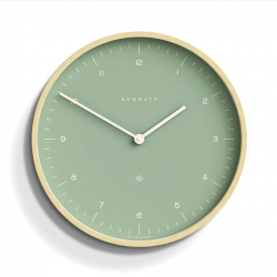 Newgate Mr Clarke Clock Pale Wood Bubble Green Dial 133 NGMRC133PLY40