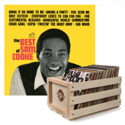 Crosley Record Storage Crate Sam Cooke The Best Of Sam Cooke Vinyl Album Bundle SM-19075874931-B