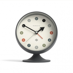 Newgate Spheric Alarm Clock Blizzard Grey NGALM/SPH35BGY