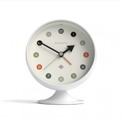 Newgate Spheric Alarm Clock White NGALM/SPH35PW