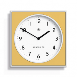 Newgate Burger & Chips Wall Clock Cheeky Yellow NGBURG261WCHY
