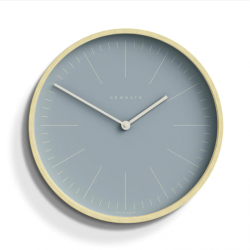 Newgate Mr Clarke Clock Pale Wood Pill Blue Dial 128 NGMRC128PLY40