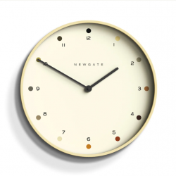 Newgate Mr Clarke Clock Pale Wood Dot Dial NGMRC161PLY40