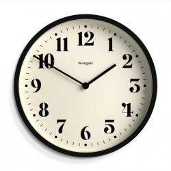 Newgate Number Four Wall Clock Matte Black NGNUMFOU240K