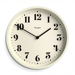 Newgate Number Four Wall Clock Matte Linen White NGNUMFOU240LW