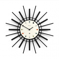 Newgate Stingray Wall Clock Black - White Dial NGSTING325K