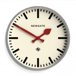 Newgate Universal Wall Clock Railway Dial Galvanised NGUNIV390GAL