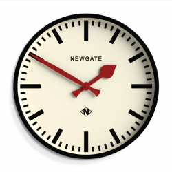 Newgate Universal Wall Clock Railway Dial Black NGUNIV390K