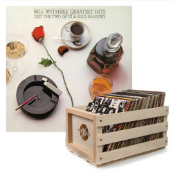 Crosley Record Storage Crate Bill Withers Greatest Hits Vinyl Album Bundle SM-19439806741-B