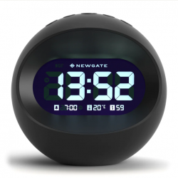 Newgate Centre Of The Earth Lcd Alarm Clock Black NGLCD/COTE1