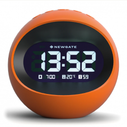 Newgate Centre Of The Earth Lcd Alarm Clock Pumpkin Orange NGLCD/COTE3