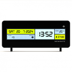 Newgate Futurama Lcd Alarm Clock Black Case Black Lens NGLCD/FUTUR1