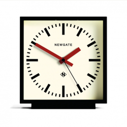 Newgate Amp Mantel Clock Black With Red Hands NGMAN/AMP390KFR
