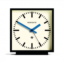Newgate Amp Mantel Clock Black With Blue Hands NGMAN/AMP390KICE