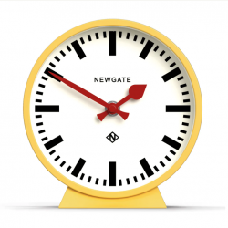 Newgate Railway Mantel Clock Cheeky Yellow NGMMAN390CHY