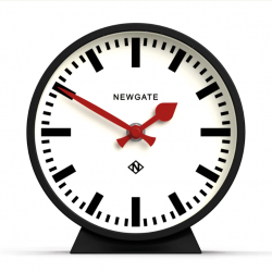 Newgate Railway Mantel Clock Cave Black NGMMAN390K