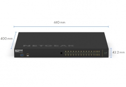 NETGEAR 26-PORT MANAGED SWITCH, ULTRA90 POE++(24) 1440W, GbE(2), SFP(4 GSM4230UP-100AJS