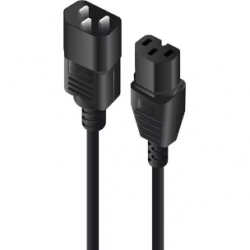 Alogic Standard Power Cord - 2 m - For Switch - IEC 60320 C14 / IEC 60320 C15 - Black MF-C14C15-02