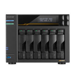 ASUSTOR 6-BAY NAS(AS6806T) + SEAGATE IRONWOLF HDD 60TB (6 x 10TB)