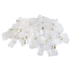 1.00 kilograms CAT5E RJ45 Modular Plugs - Bag Of 100 Stranded DNC5MST-100.0