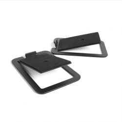 Kanto S4 Angled Desktop Speaker Stands for Midsize Speakers - Pair, Black KO-S4