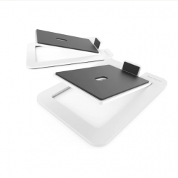 Kanto S6W Angled Desktop Speaker Stands for Large Speakers - Pair, White KO-S6W