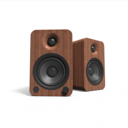 Kanto YU4 140W Powered Bookshelf Speakers with Bluetooth and Phono Preamp - Pair, Walnut KO-YU4WALNUT-I