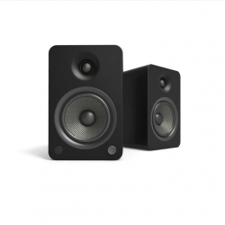 Kanto YU6 200W Powered Bookshelf Speakers with Bluetooth and Phono Preamp - Pair, Matte Black KO-YU6MB-I