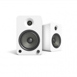 Kanto YU6 200W Powered Bookshelf Speakers with Bluetooth and Phono Preamp - Pair, Matte White KO-YU6MW-I