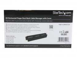 STARTECH 2U SERVER RACK CABLE MGMT PANEL WITH COVER 2YR CMDUCT2U CMDUCT2U