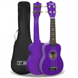 3rd Avenue Soprano Ukulele - Purple NM-STX40PU