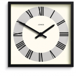 Newgate Jones Box Wall Clock Matte Black NGJBOX230K