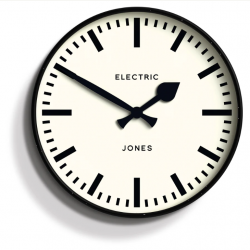 Newgate Jones Railway Wall Clock Black NGJTIG38K