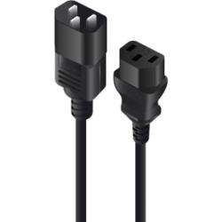 Alogic Power Extension Cord - 1.50 m - For Computer, Server - IEC 60320 C13 / IEC 60320 C1410 A - Black MF-C13C14-1.5