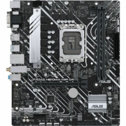 Asus Prime PRIME H610M-A WIFI D4 Desktop Motherboard - Intel H610 Chipset - Socket LGA-1700 - Micro ATX - Pentium Gold, Celeron Processor Supported - 64 GB DDR4 SDRAM Maximum RAM - DIMM, UDIMM - 2 x Memory Slots - Gigabit Ethernet - IEEE 802.11a/b/g/n PRI