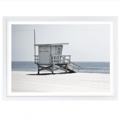 Wall Arts Beach Patrol Large 105cm x 81cm Framed A1 Art Print WA-BROL-BLK