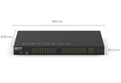 NETGEAR (GSM4248P) AV LINE 48-PORT MANAGED SWITCH, POE+(40), 480W, SFP(8), LIFE WTY GSM4248P-100AJS